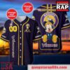 NFL Custom Name Number Disney Mickey Minnesota Vikings Baseball Jersey Shirt 3 NFL Custom Name Number Disney Mickey Minnesota Vikings Baseball Jersey Shirt