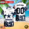 NFL Dallas Cowboys New Design 2025 Custom Name Number Hawaiian Shirt 3 NFL Dallas Cowboys Hibiscus Flower Custom Name Hawaiian Shirt