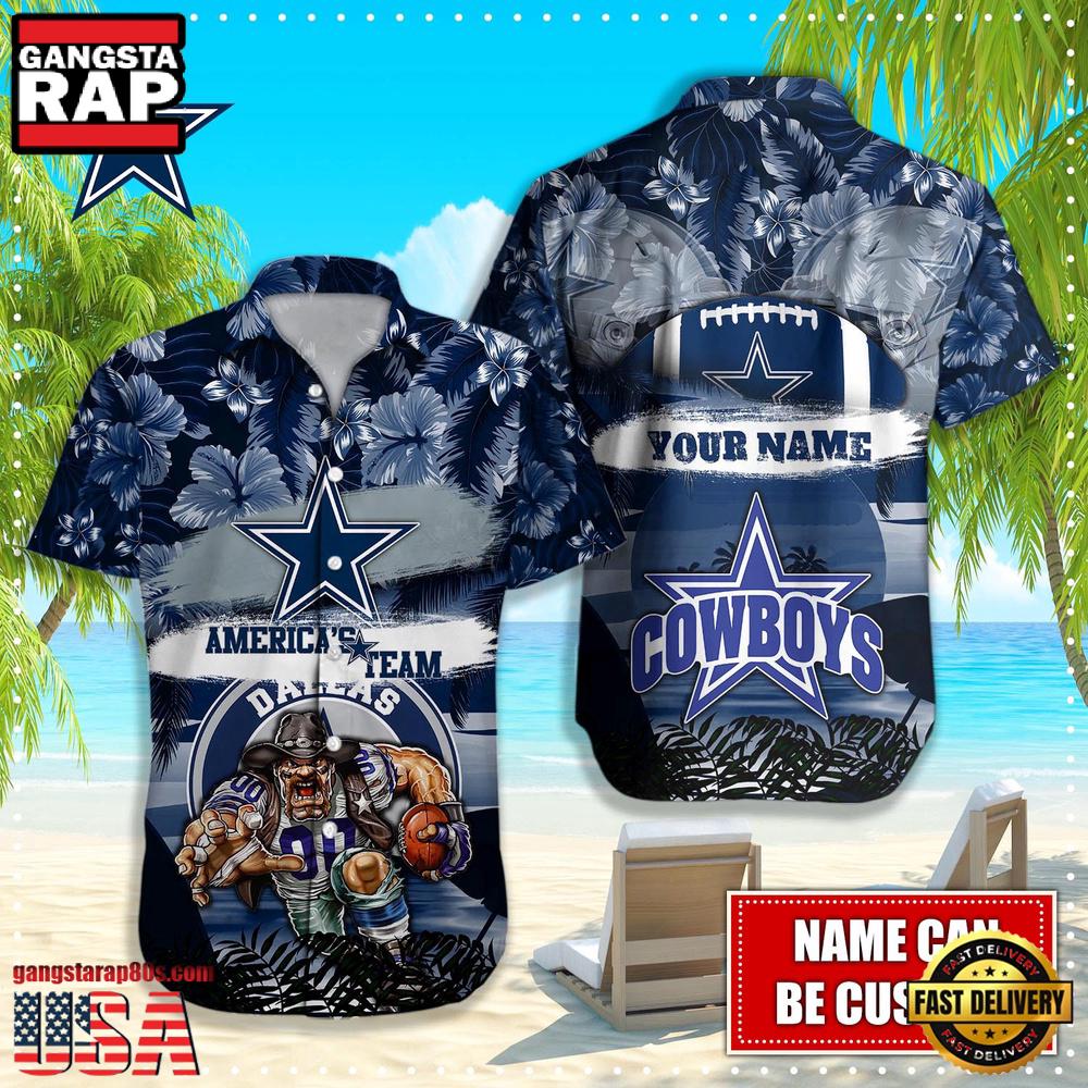 NFL Dallas Cowboys Mascot Football Hawaiian Shirt