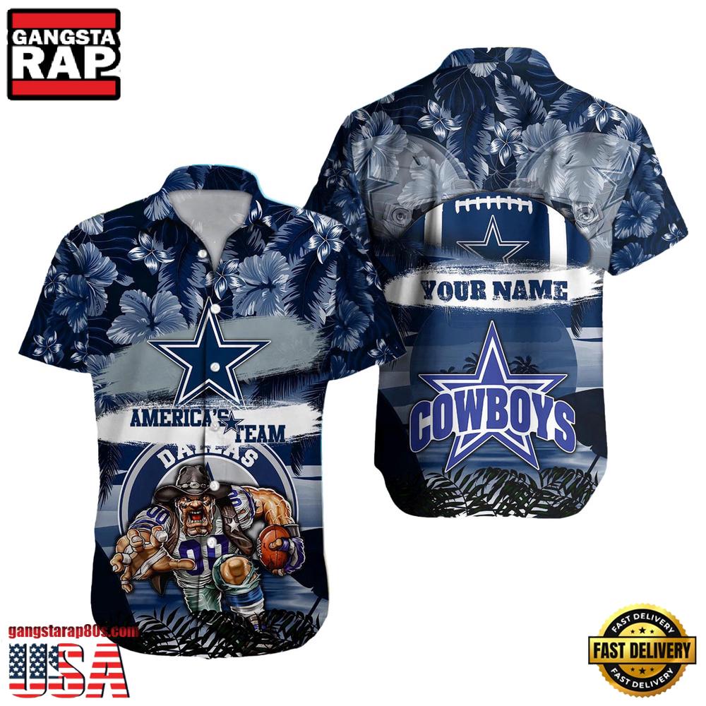 NFL Dallas Cowboys Mascot Football Hawaiian Shirt