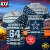 NFL Dallas Cowboys Personalized American Flag Baseball Jersey