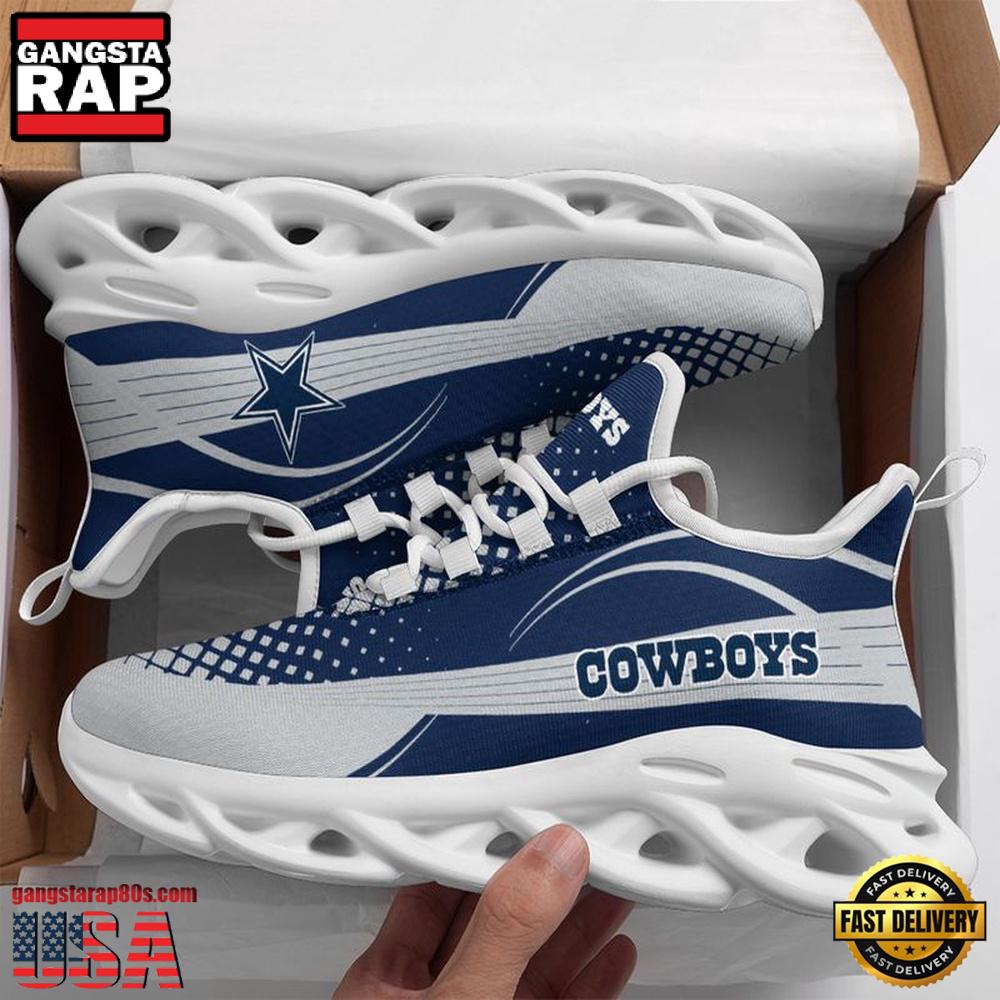 NFL Dallas Cowboys Waves Pattern Max Soul Shoes