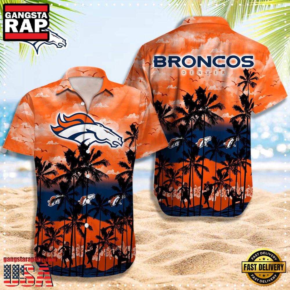 NFL Denver Broncos Logo Team Vintage Hawaiian Shirt