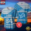 NFL Detroit Lions Personalized American Flag Baseball Jersey