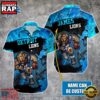 NFL Detroit Lions Warrior Mascot Custom Name Aloha Hawaiian Shirt 2 NFL Detroit Lions Warrior Mascot Custom Name Hawaiian Shirt