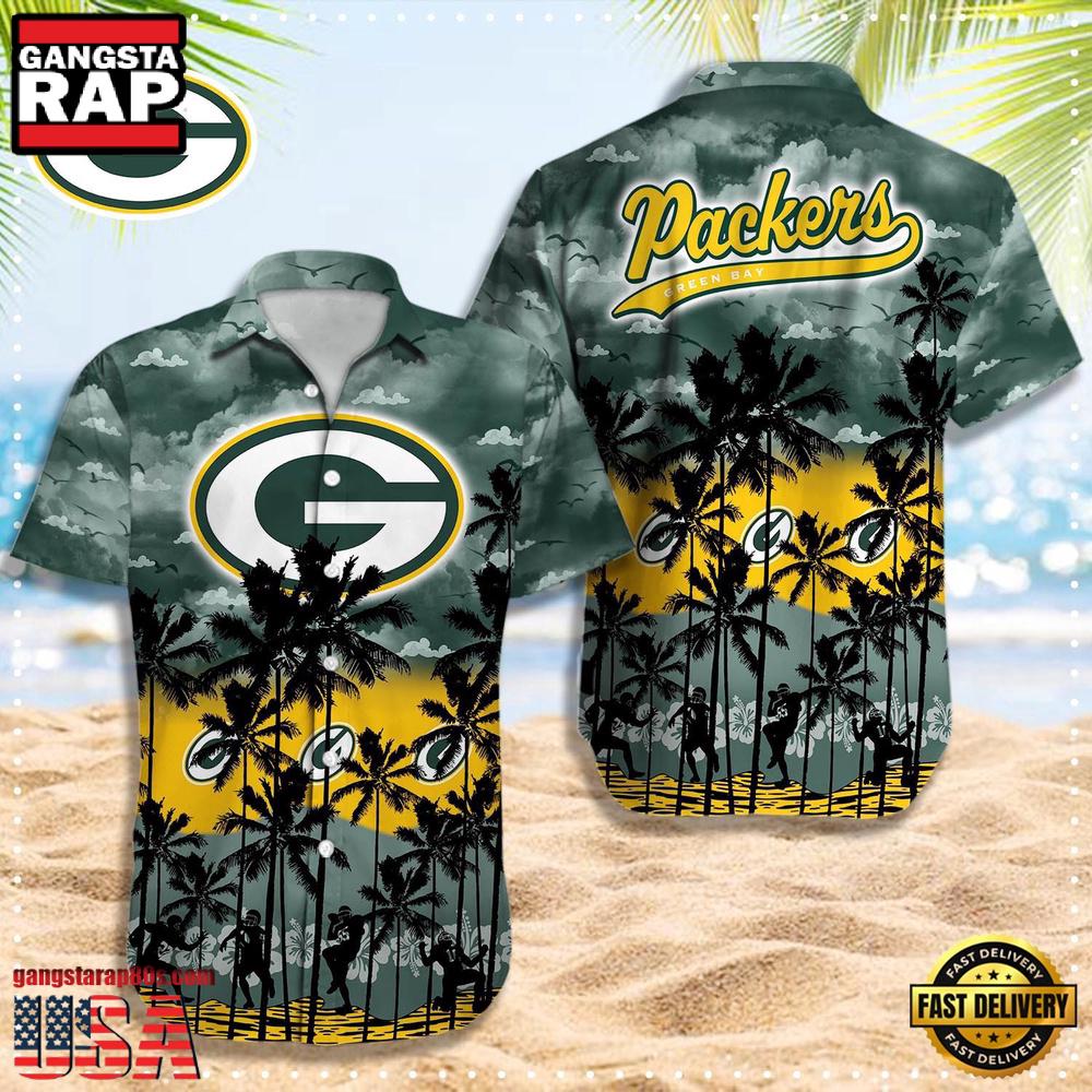 NFL Green Bay Packers Logo Team Vintage Hawaiian Shirt