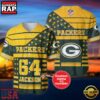 NFL Green Bay Packers Personalized American Flag Baseball Jersey