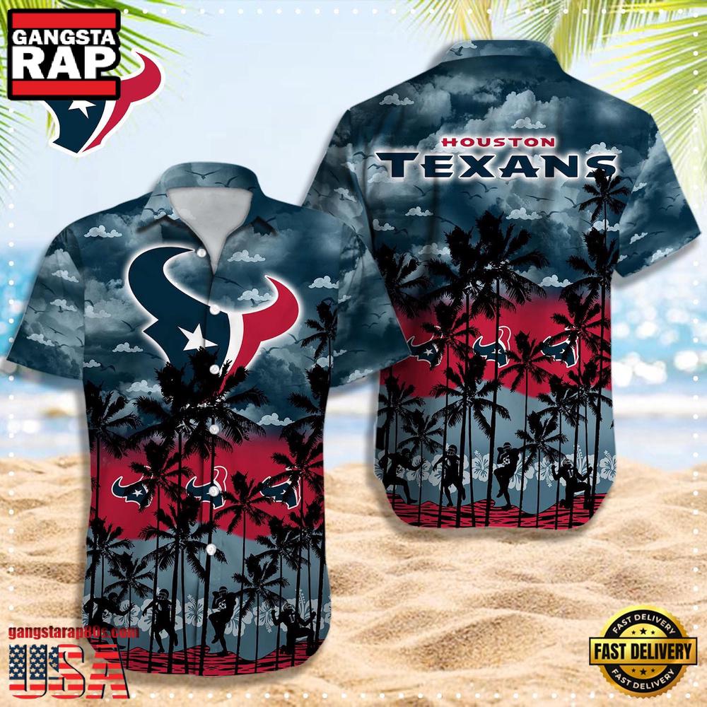NFL Houston Texans Logo Team Vintage Hawaiian Shirt