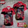 NFL Houston Texans Warrior Mascot Custom Name Aloha Hawaiian Shirt 3 NFL Houston Texans Warrior Mascot Custom Name Hawaiian Shirt