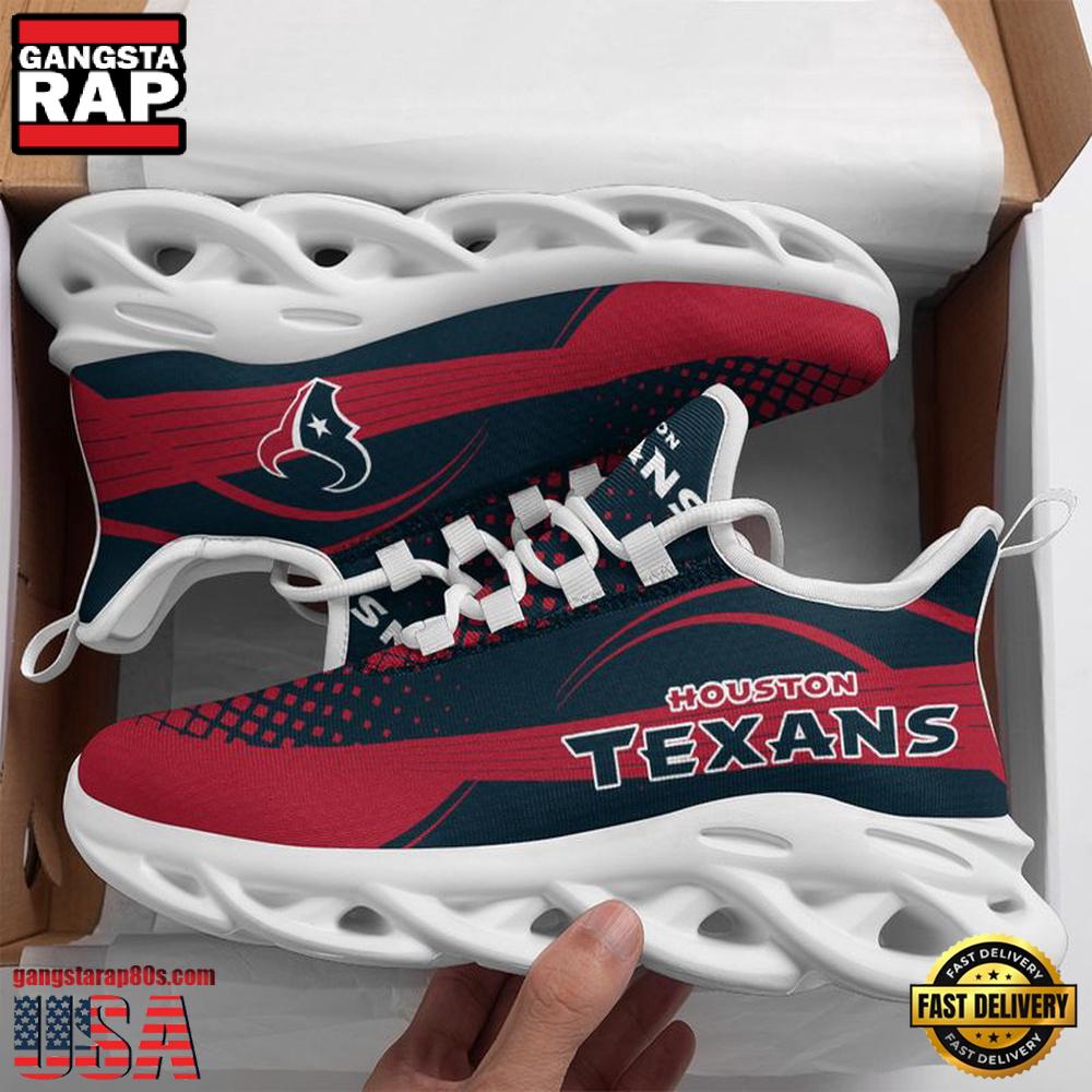 NFL Houston Texans Waves Pattern Max Soul Shoes
