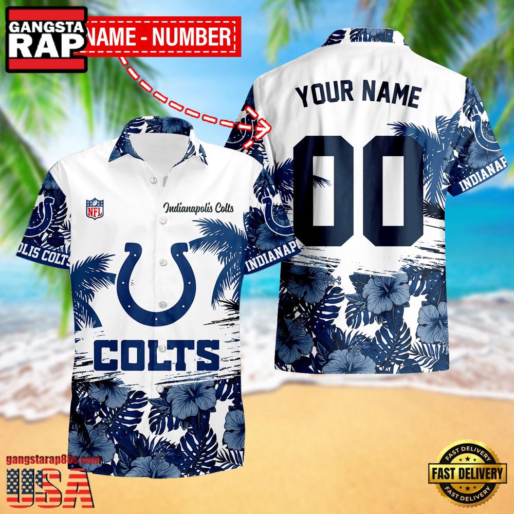 NFL Indianapolis Colts New Design 2025 Custom Name Number Hawaiian Shirt NFL Indianapolis Colts New Design 2025 Custom Name Number Hawaiian Shirt