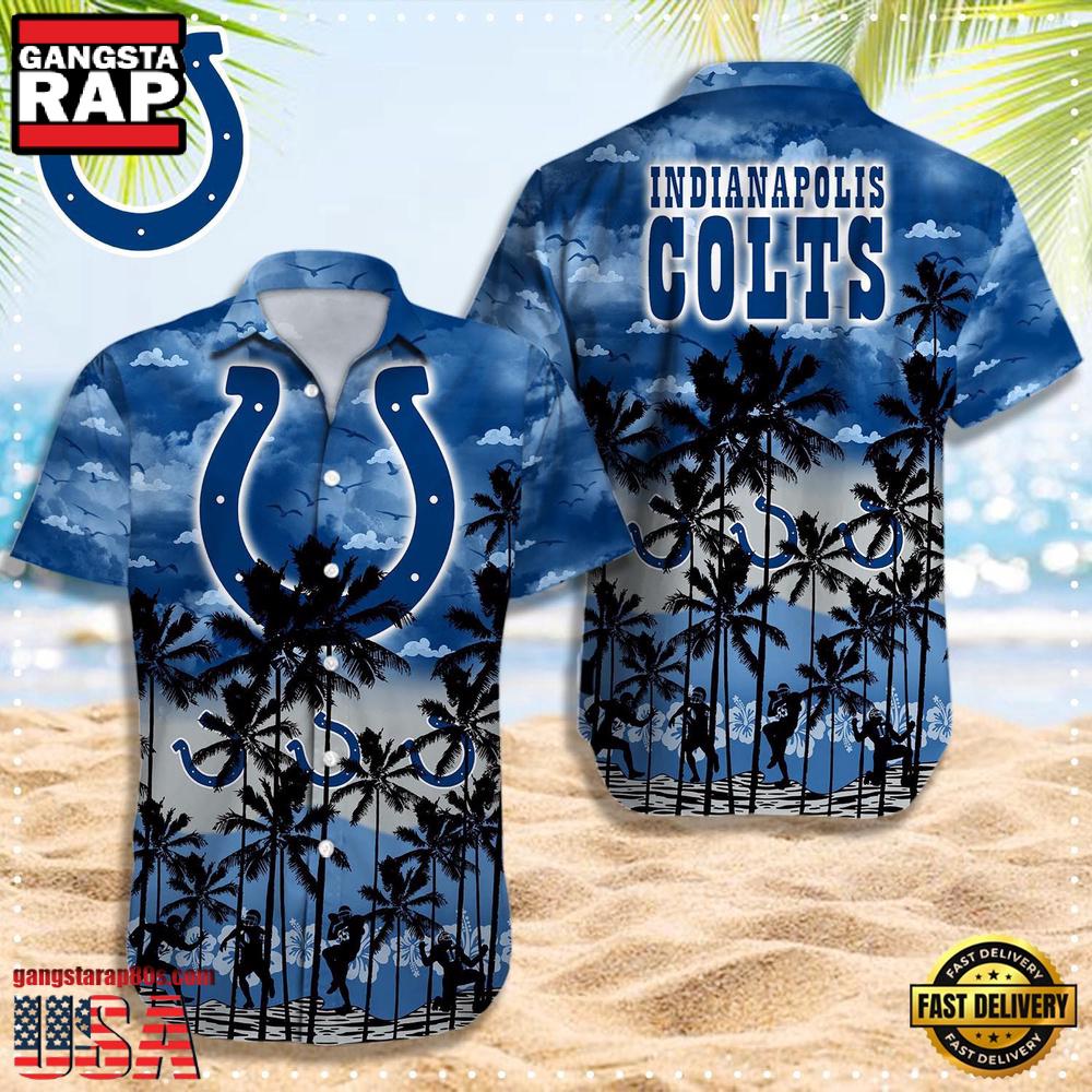 NFL Indianapolis Colts Logo Team Vintage Hawaiian Shirt