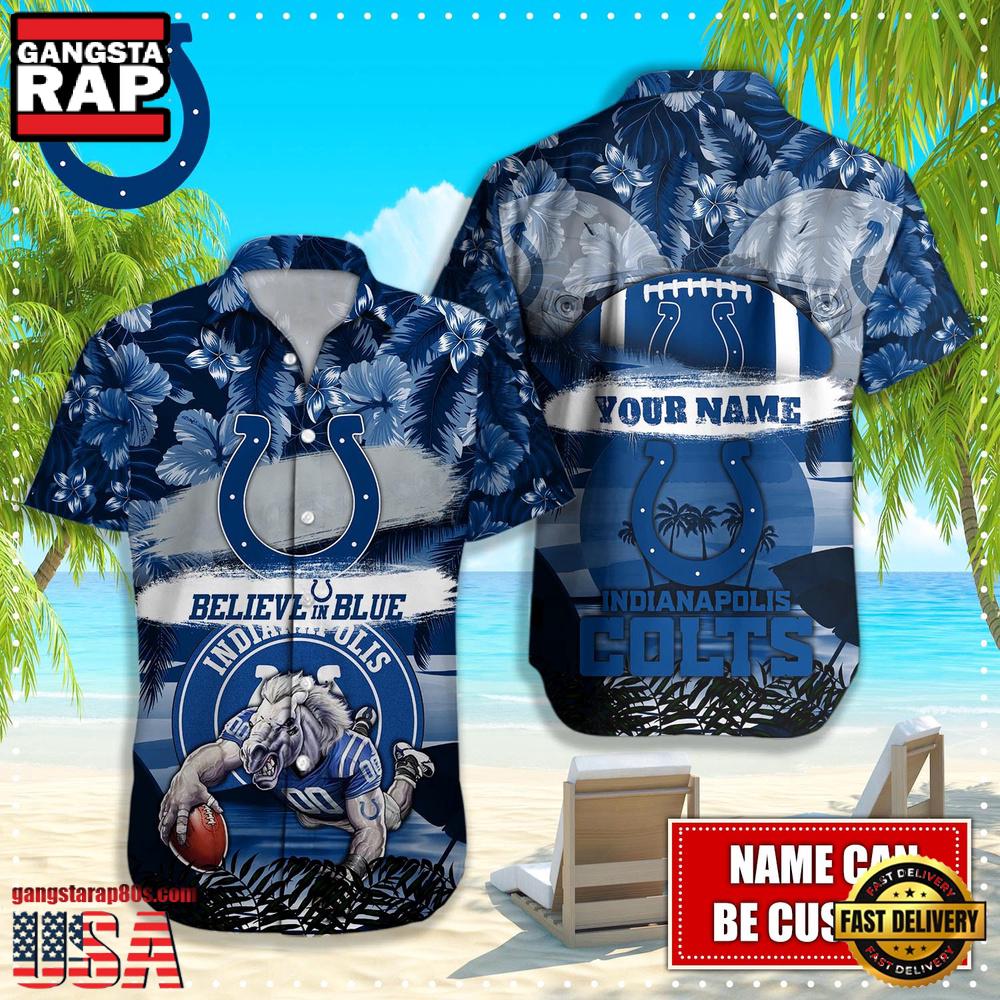 NFL Indianapolis Colts Mascot Football Hawaiian Shirt