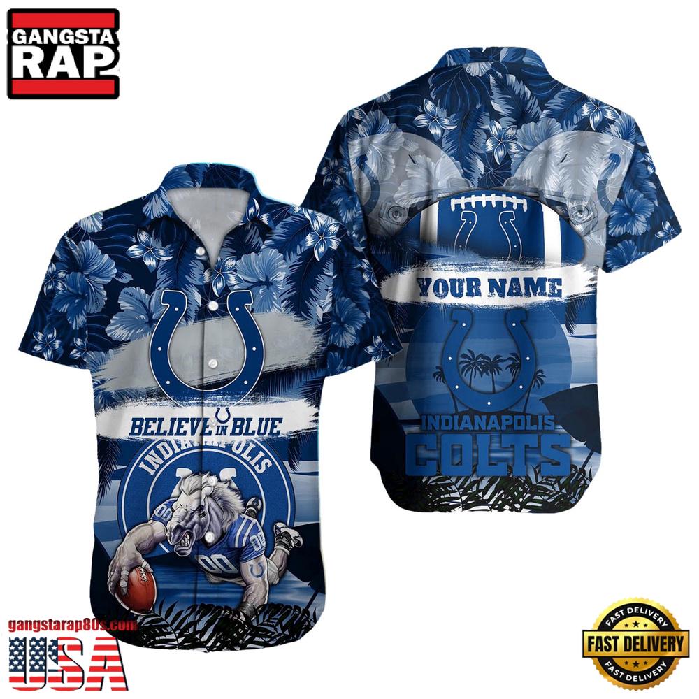 NFL Indianapolis Colts Mascot Football Hawaiian Shirt