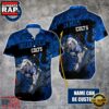 NFL Indianapolis Colts Warrior Mascot Custom Name Hawaiian Shirt