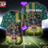 NFL Jacksonville Jaguars Eagle US Flag x Veterans Custom Name Number Baseball Jersey Shirt 2 NFL Jacksonville Jaguars Eagle US Flag x Veterans Custom Baseball Jersey