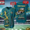NFL Jacksonville Jaguars Team Logo Litmited Edition Baseball Jersey
