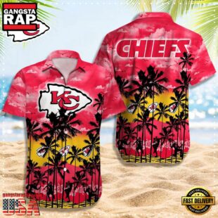 NFL Kansas City Chiefs Logo Team Vintage Hawaiian Shirt