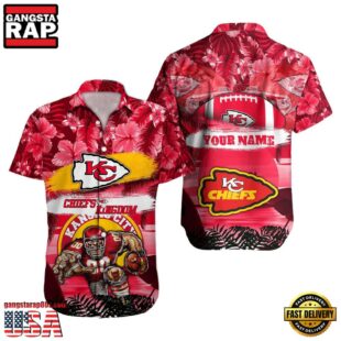 NFL Kansas City Chiefs Mascot Football Hawaiian Shirt