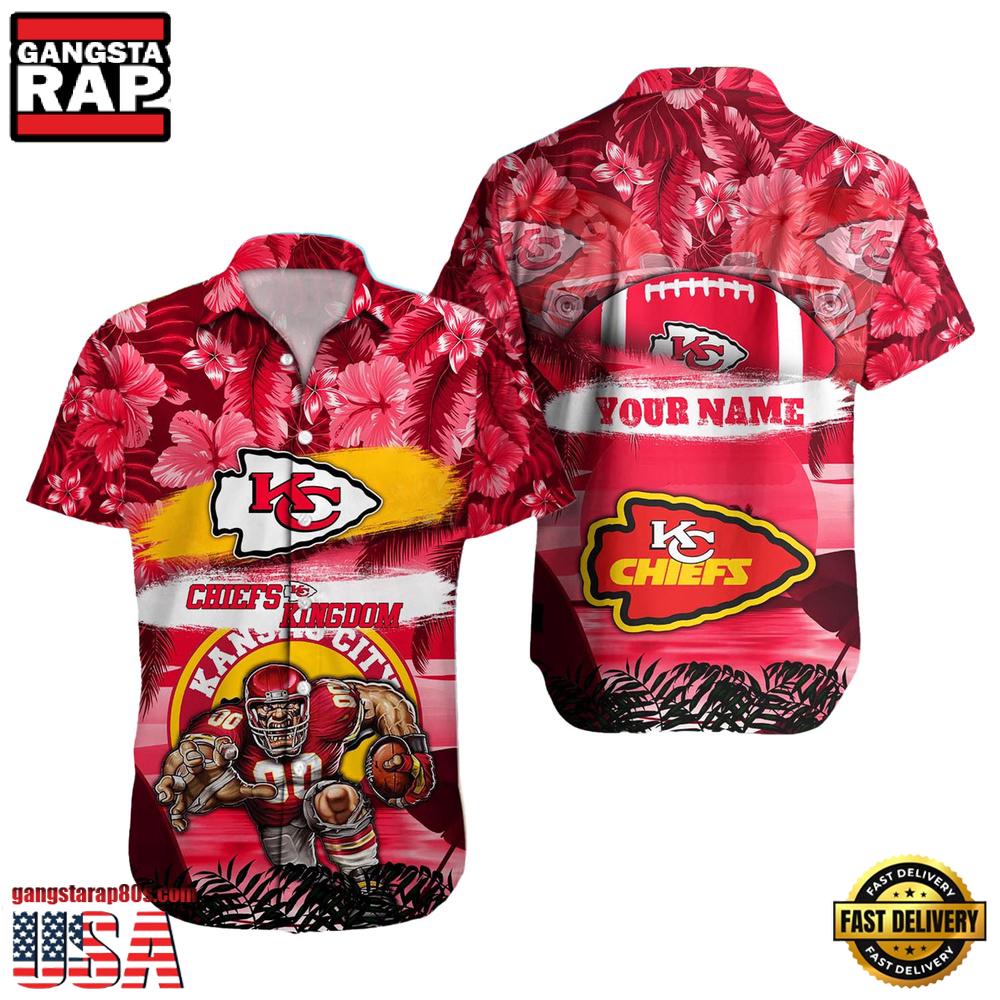 NFL Kansas City Chiefs Mascot Football Hawaiian Shirt