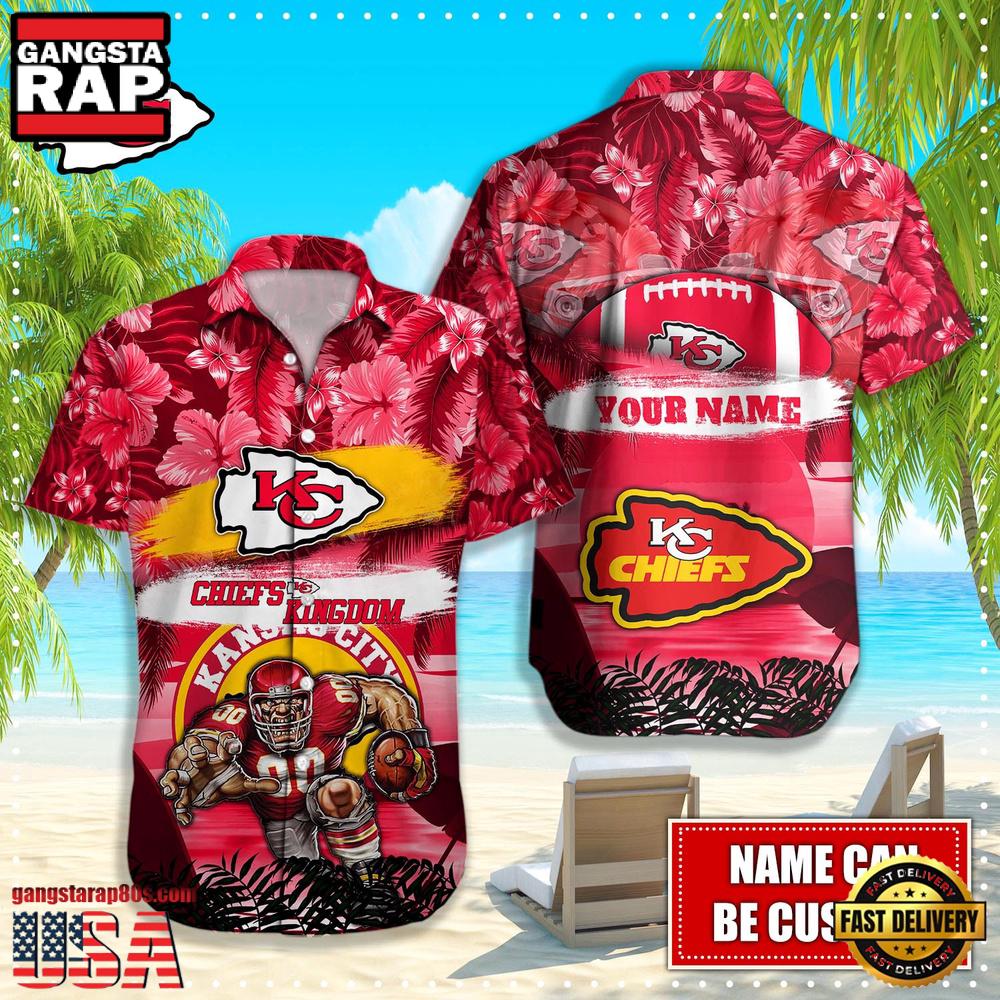 NFL Kansas City Chiefs Mascot Football Hawaiian Shirt