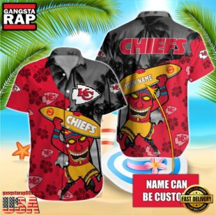 NFL Kansas City Chiefs Retro Custom Name Hawaiian Shirts