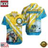 NFL Los Angeles Chargers Football American Flag Mascot Custom Name Aloha Hawaiian Shirt 2 NFL Los Angeles Chargers Football American Flag Mascot Custom Name Hawaiian Shirt