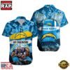 NFL Los Angeles Chargers Mascot Football Hawaiian Shirt