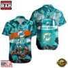 NFL Miami Dolphins Mascot Football Aloha Hawaiian Shirt 2 NFL Miami Dolphins Mascot Football Hawaiian Shirt