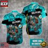 NFL Miami Dolphins Warrior Mascot Custom Name Hawaiian Shirt