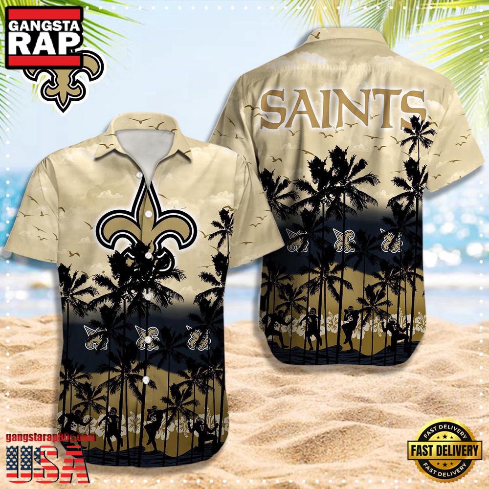 NFL New Orleans Saints Logo Team Vintage Hawaiian Shirt