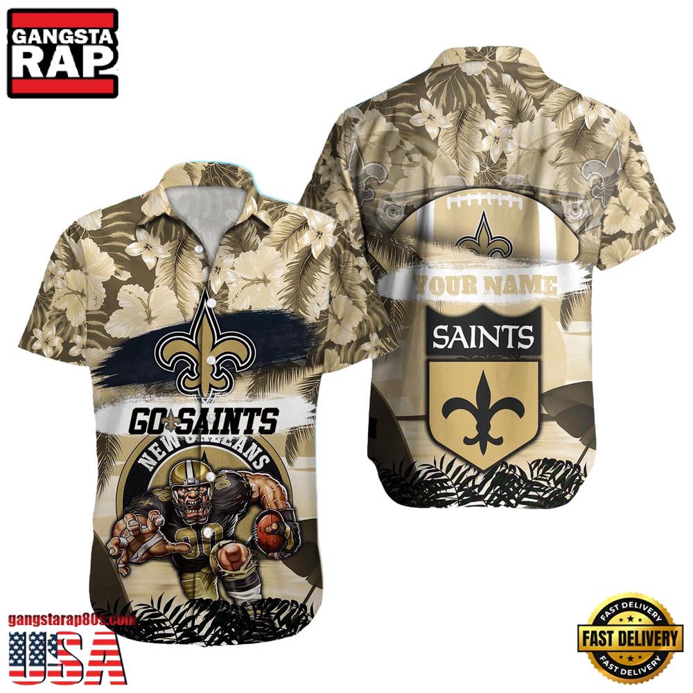 NFL New Orleans Saints Mascot Football Hawaiian Shirt