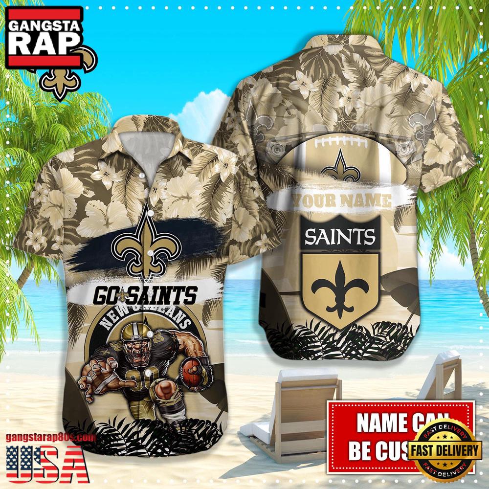 NFL New Orleans Saints Mascot Football Hawaiian Shirt
