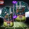 NFL Philadelphia Eagles Eagle US Flag x Veterans Custom Baseball Jersey