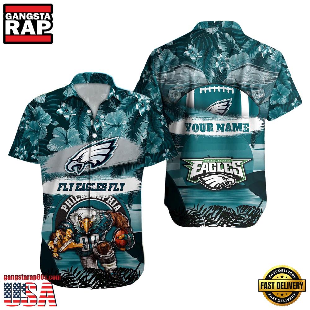 NFL Philadelphia Eagles Mascot Football Hawaiian Shirt