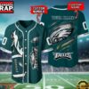 NFL Philadelphia Eagles Team Logo Litmited Edition Baseball Jersey Shirt 2 NFL Philadelphia Eagles Team Logo Litmited Edition Baseball Jersey