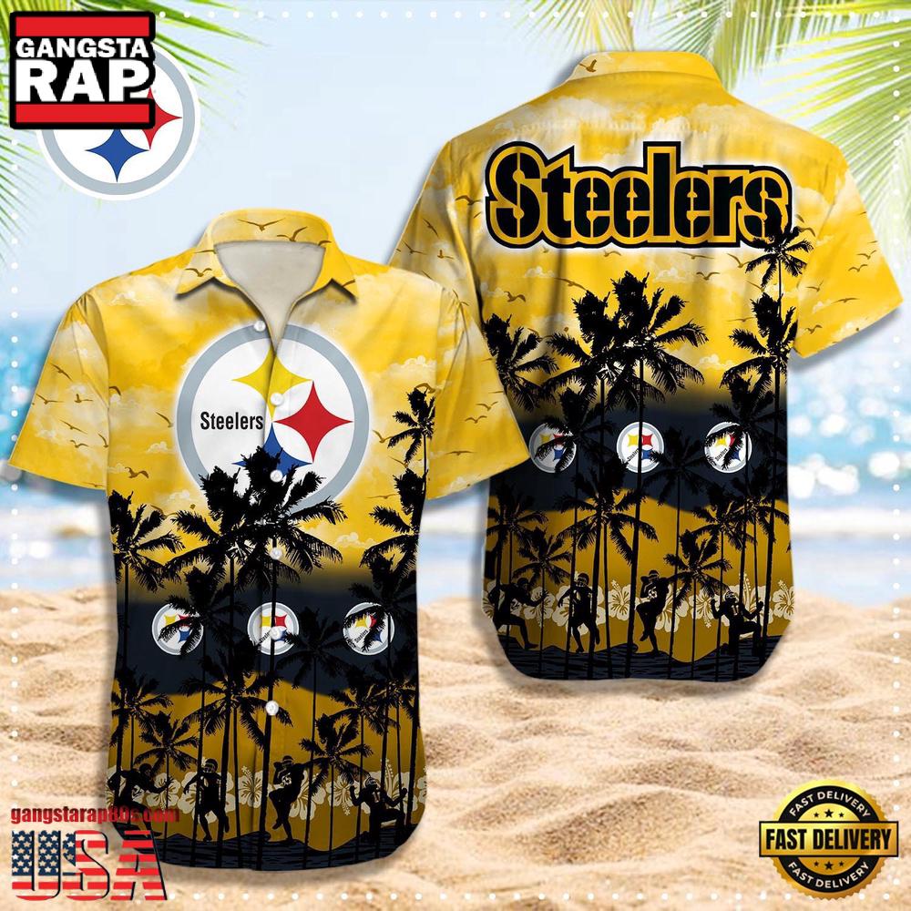 NFL Pittsburgh Steelers Logo Team Vintage Hawaiian Shirt