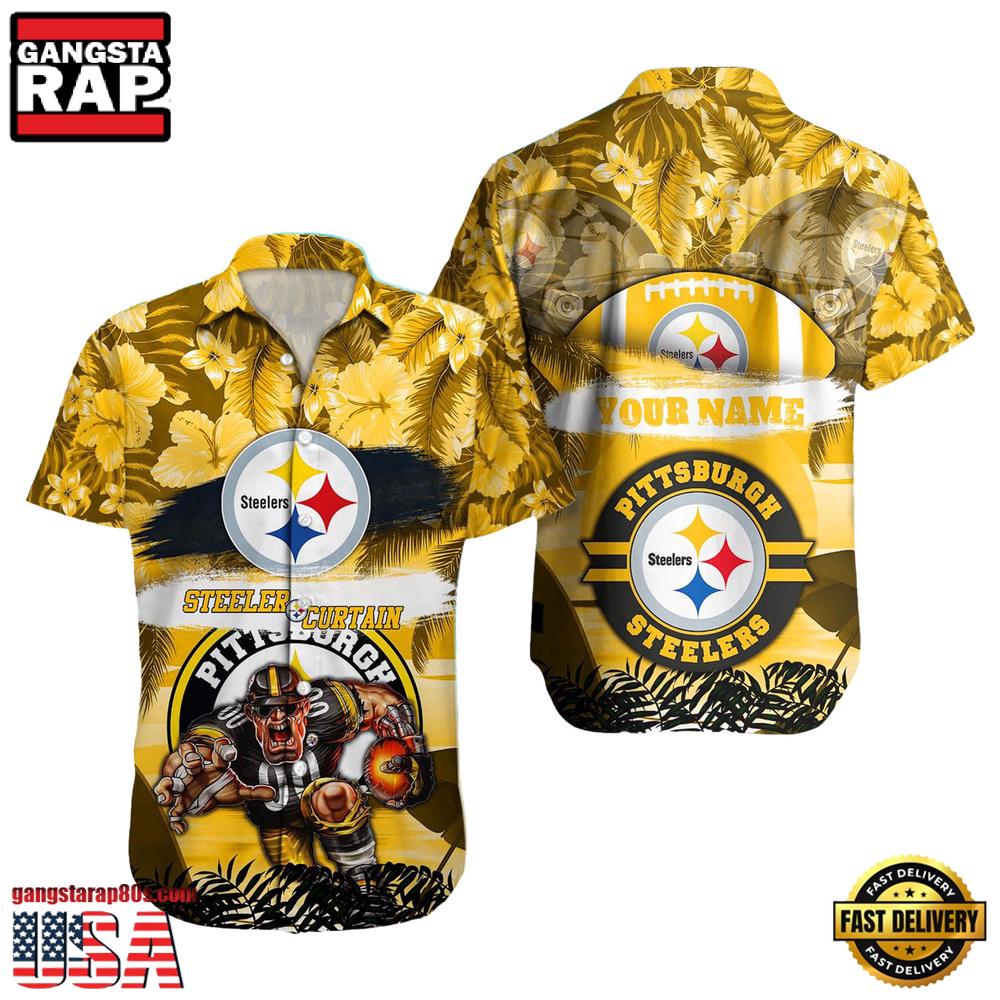 NFL Pittsburgh Steelers Mascot Football Hawaiian Shirt