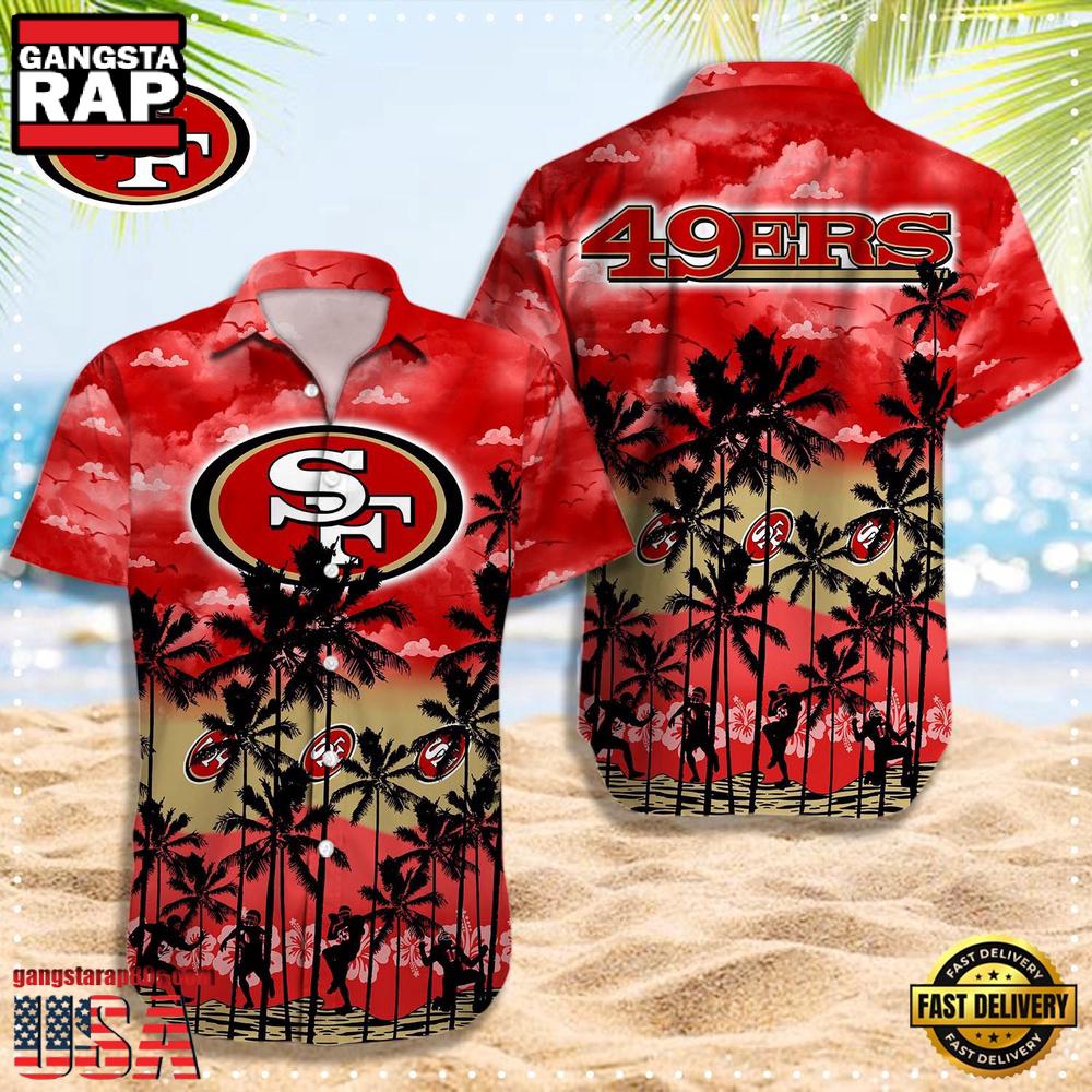 NFL San Francisco 49ers Logo Team Vintage Hawaiian Shirt