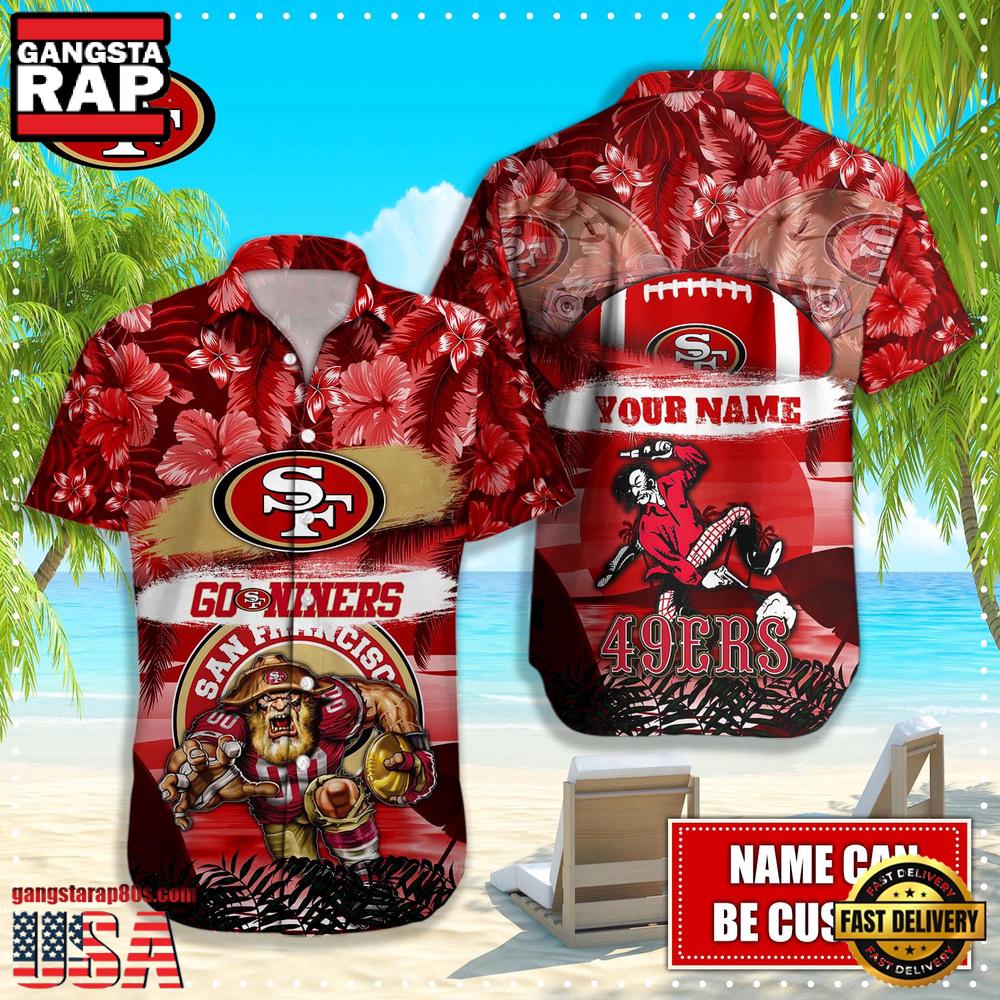 NFL San Francisco 49ers Mascot Football Hawaiian Shirt