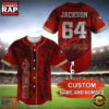 NFL San Francisco 49ers Custom Name Number Name Number Baseball Jersey Shirt 2 NFL San Francisco 49ers Personalized Baseball Jersey, Football Team Design Jersey Shirt