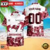 NFL Tampa Bay Buccaneers Hibiscus Flower Custom Name Hawaiian Shirt