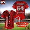 NFL Tampa Bay Buccaneers Custom Name Number Name Number Baseball Jersey Shirt 2 NFL Tampa Bay Buccaneers Personalized Baseball Jersey, Football Team Design Jersey Shirt