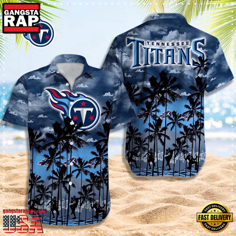 NFL Tennessee Titans Logo Team Vintage Hawaiian Shirt