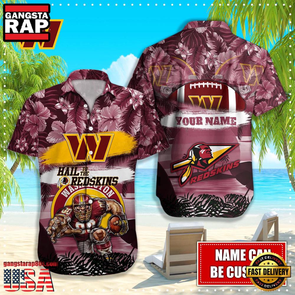 NFL Washington Commanders Mascot Football Hawaiian Shirt