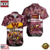NFL Washington Commanders Mascot Football Hawaiian Shirt