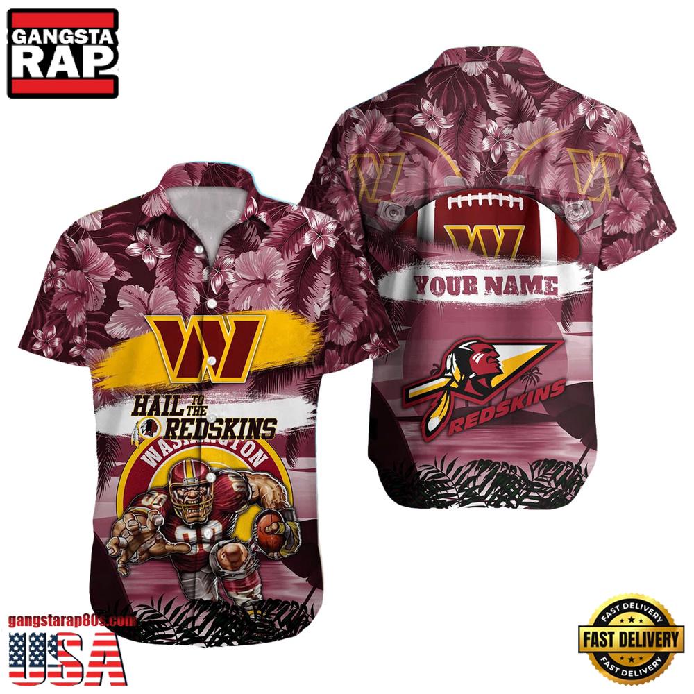 NFL Washington Commanders Mascot Football Hawaiian Shirt