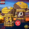 NFL Washington Football Team Personalized American Flag Baseball Jersey