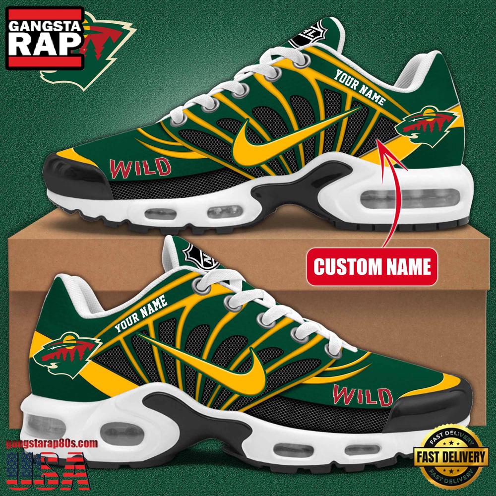 NHL Custom Name Minnesota Wild New Design Air Max Plus Shoes Running Sneakers NHL Custom Name Minnesota Wild New Design Air Max Plus Shoes Running Sneakers