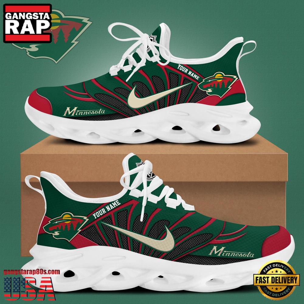 NHL Custom NameMinnesota Wild New Design 2025 Max Soul Shoes Running Sneakers NHL Custom NameMinnesota Wild New Design 2025 Max Soul Shoes Running Sneakers